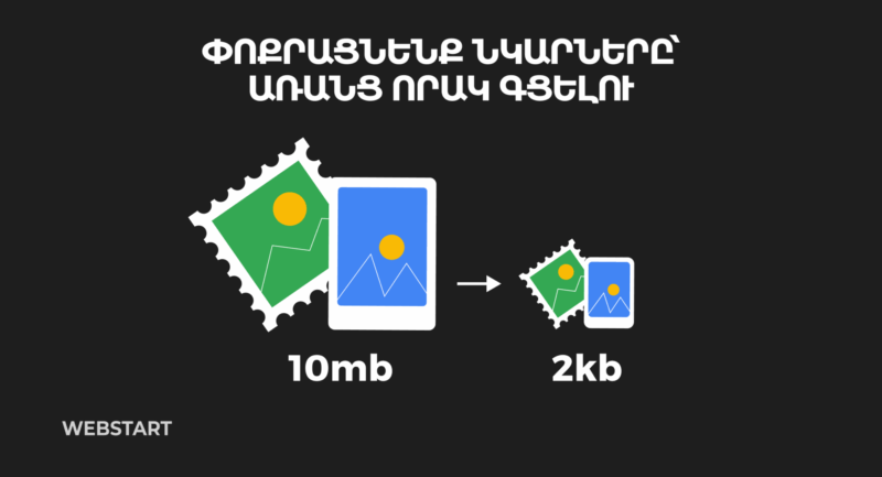 Ինչպես ստանալ որակյալ և փոքր նկարներ | webstart