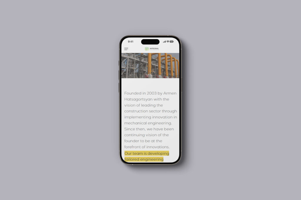 Integral design