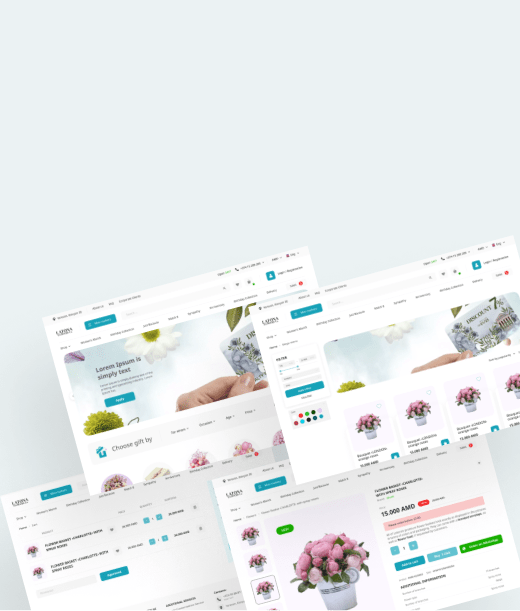 Latona ծաղիկների և նվերների առաքման օնլայն խանութի պատրաստումnbsp| WEBSTART