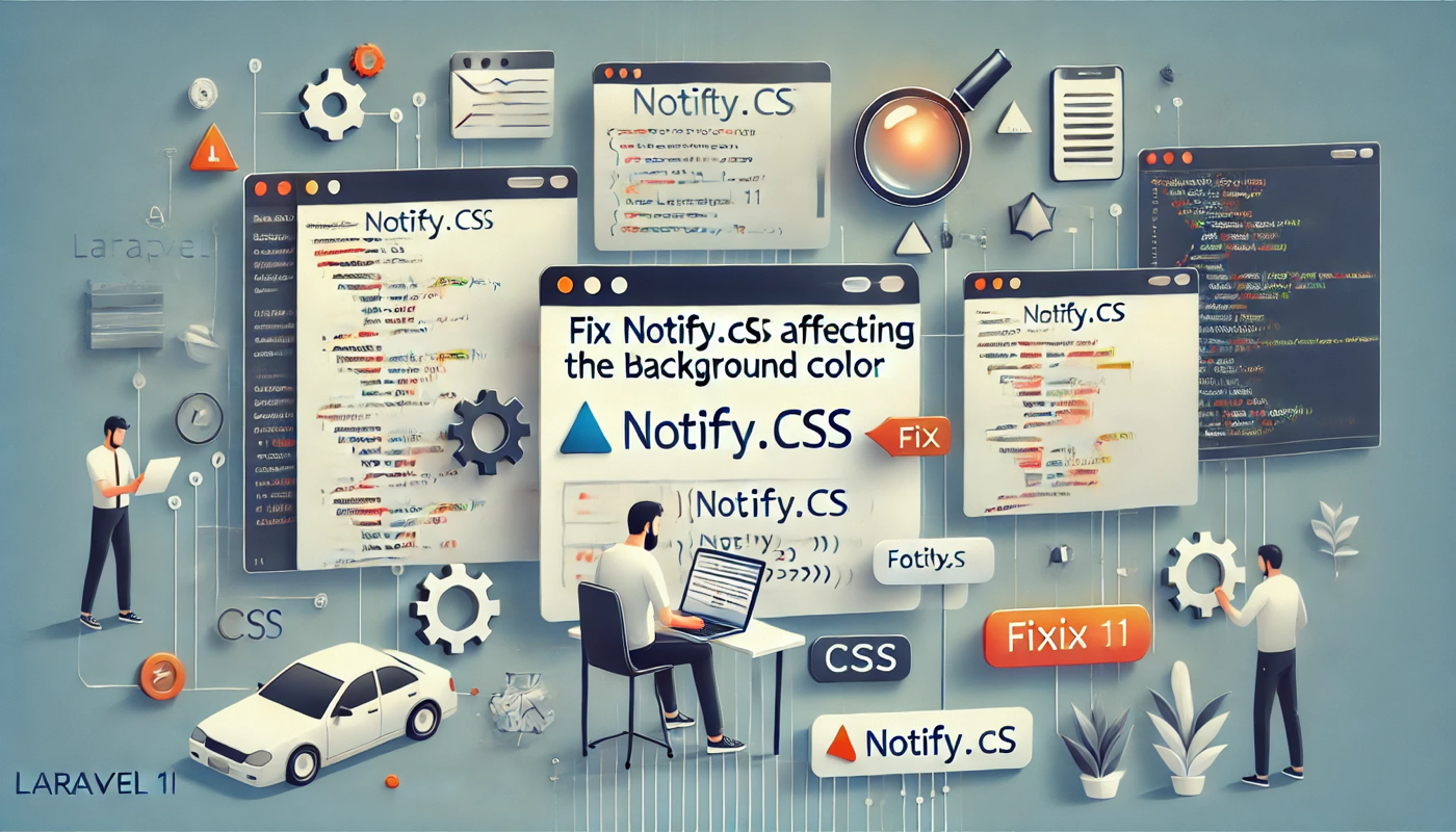 How to Fix notify.css Affecting Background Color in Laravel 11 | Webstart